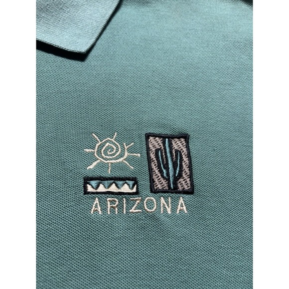 Arizona Polo Shirt Cactus Patch Short Sleeve Men's Size XL - Picture 4 of 10
